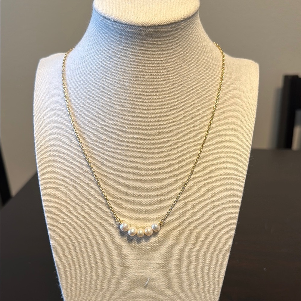 Park Lane Gold and White Necklace